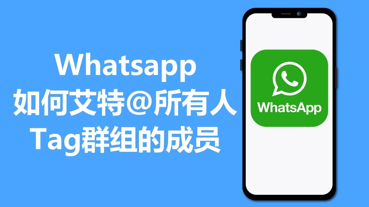 WhatsApp怎么在群里@所有人？