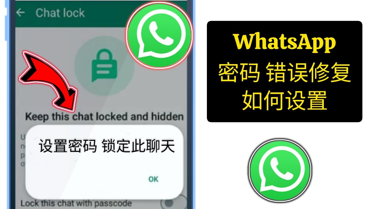 如何在WhatsApp设置密码？